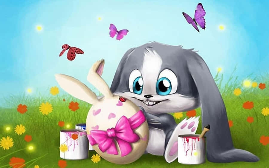 Celebrate Easter—cute And Happy Wallpaper