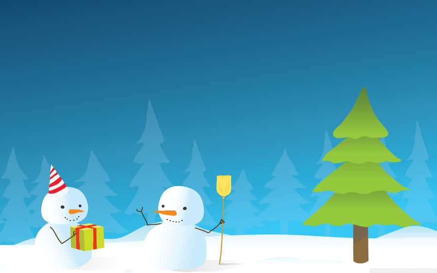 Celebrate Festivities With Winter Holiday Desktop Wallpaper