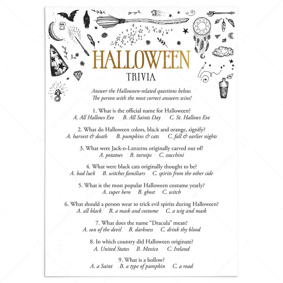 Celebrate Halloween With A Spooky Trivia Night Wallpaper