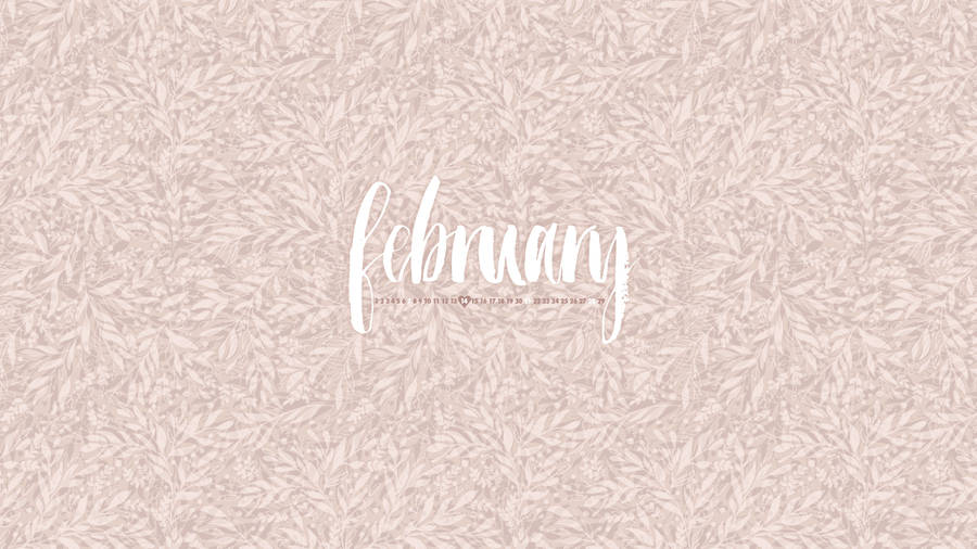 Celebrate The Arrival Of February With Beautiful Brown Leaves Wallpaper