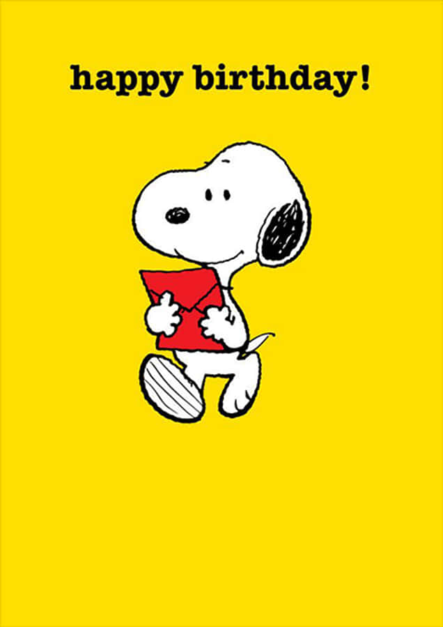 Celebrate The Birthday Of Charlie Brown With Love Wallpaper