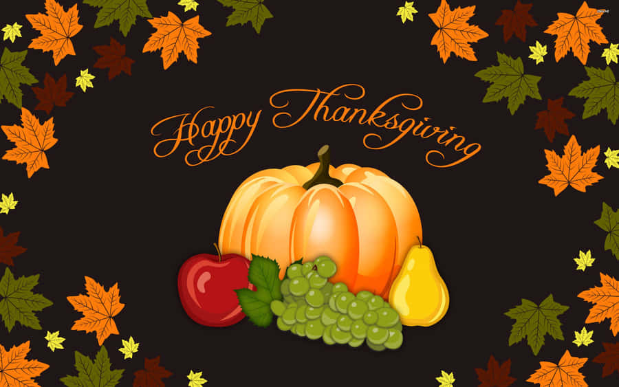 Celebrate The Harvest With A Beautiful Thanksgiving Wallpaper