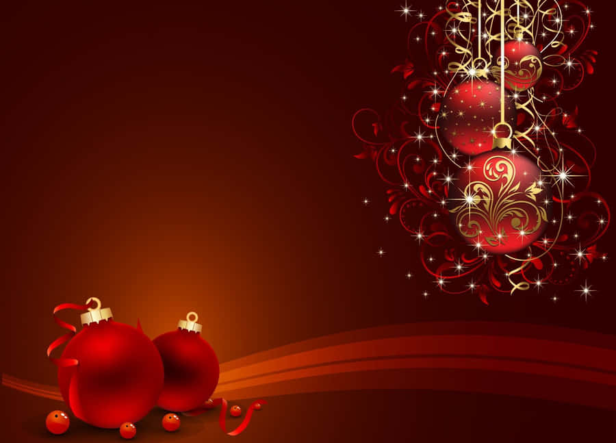 Celebrate The Holiday Season With A Festive Red Aesthetic. Wallpaper