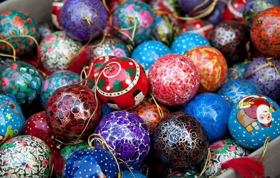 Celebrate The Season With A Festive Christmas Ornament! Wallpaper