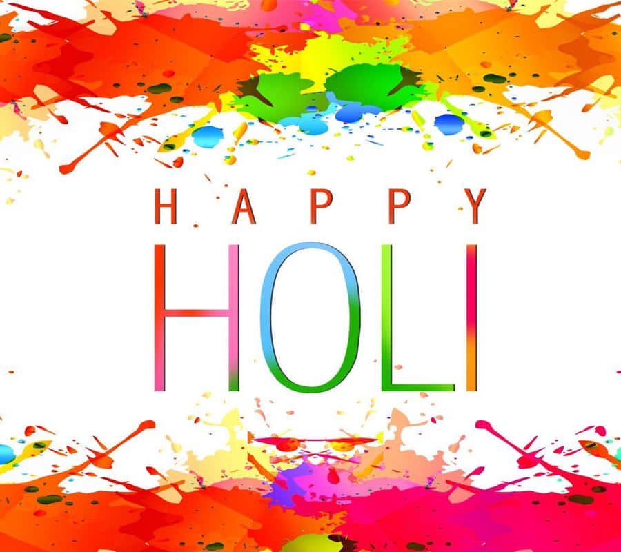 Celebrating Holi With Colorful Exuberance Wallpaper