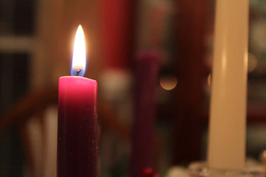 Celebrating The Divine Light Of The First Sunday Of Advent Wallpaper