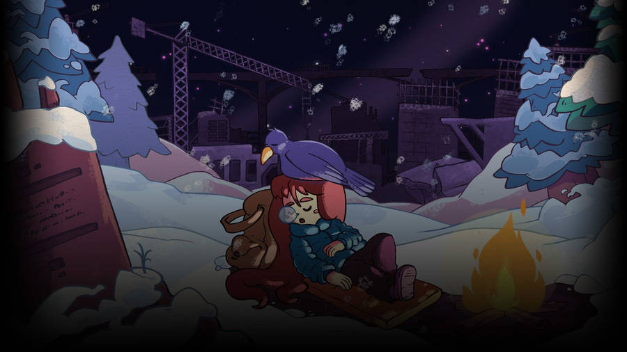 Celeste Madeline Snoozing Wallpaper