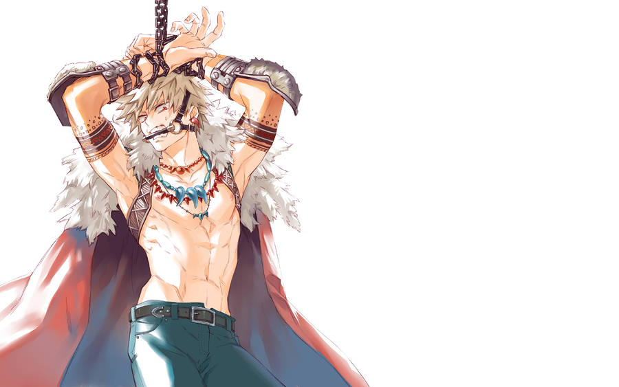 Chained Up Bakugo Wallpaper