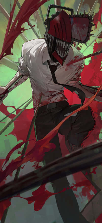 Chainsaw Man Action Artwork Wallpaper