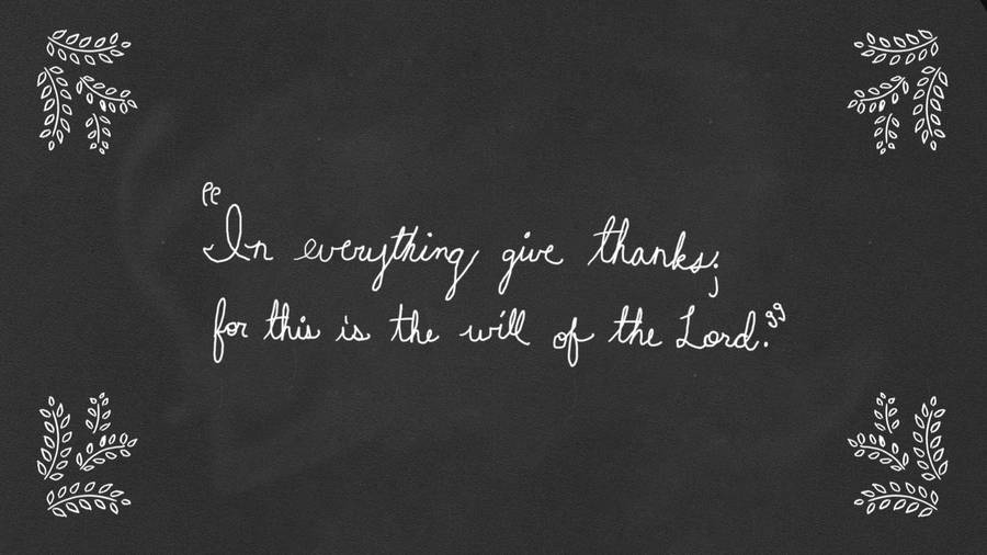 Chalkboard With Quotes And Fern Wallpaper