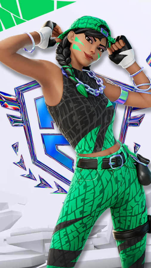 Championship Aura Female Character Pose Wallpaper