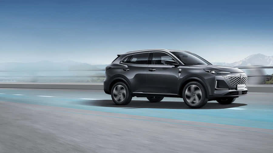 Changan Cs552023 Model On The Road Wallpaper