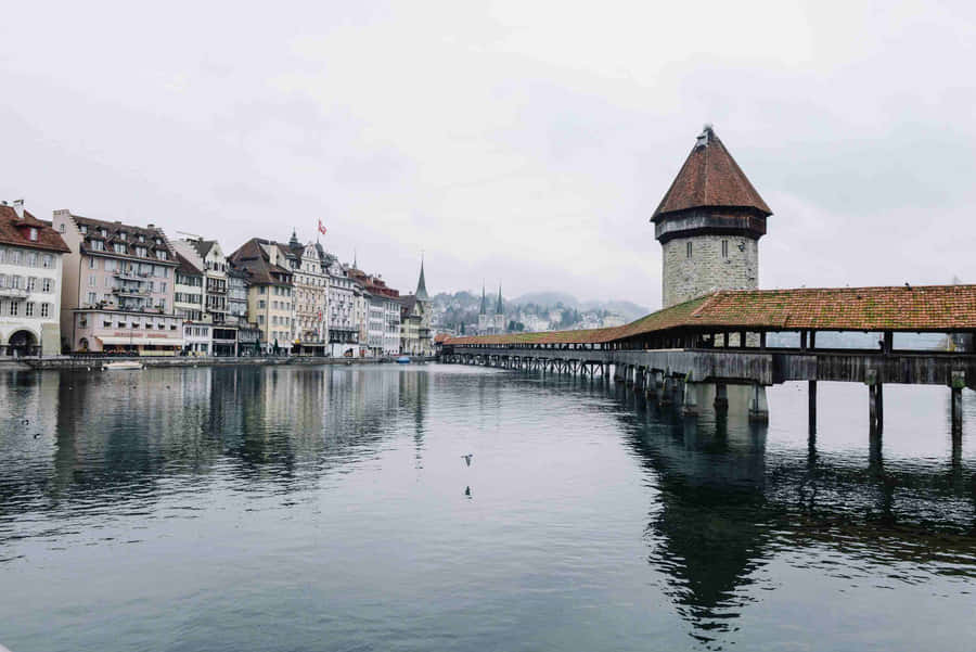Chapel Bridge Lucerne Switzerland Wallpaper