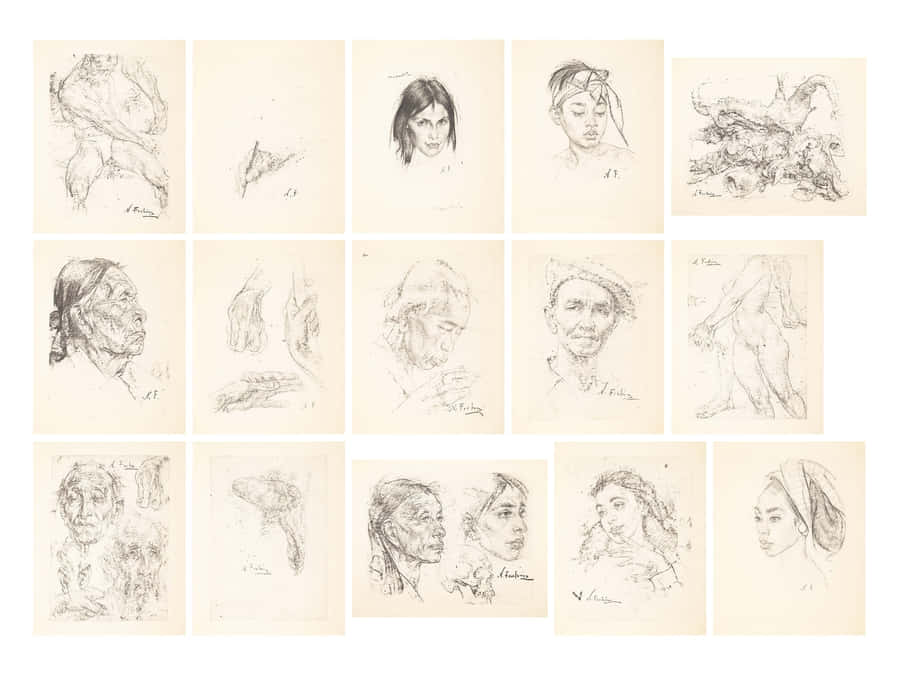 Charcoal Masterpieces - An Artistic Journey Of Strokes And Shades Wallpaper