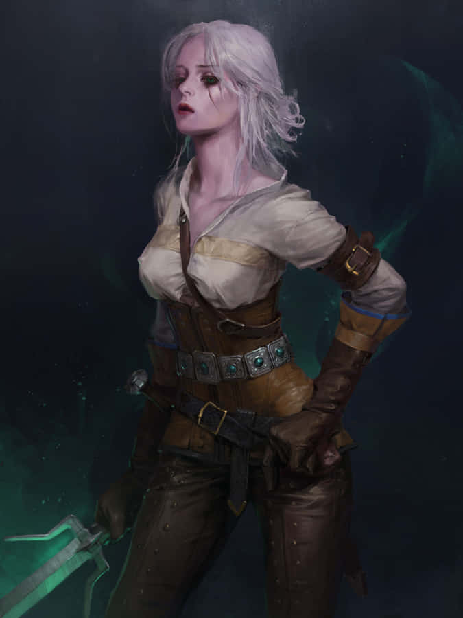Charismatic Ciri Witcher 3 Phone Wallpaper