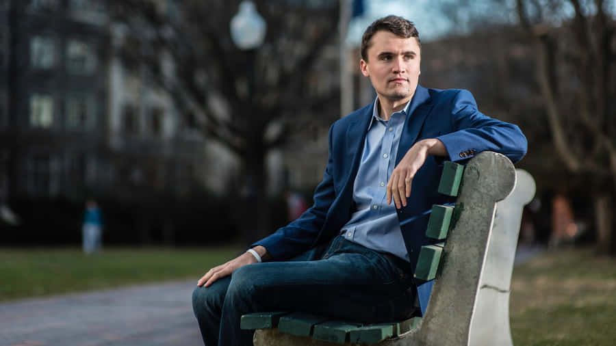 Charlie Kirk Outdoor Portrait Wallpaper