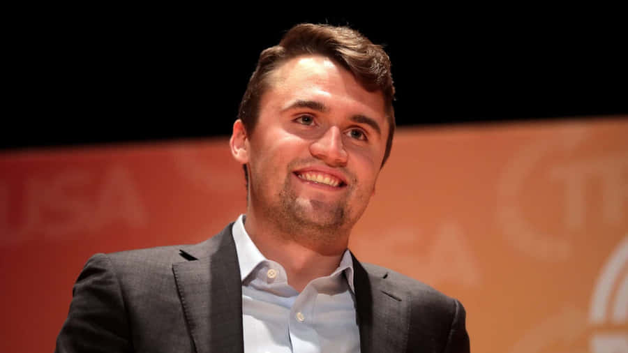 Charlie Kirk Speaking Engagement Wallpaper