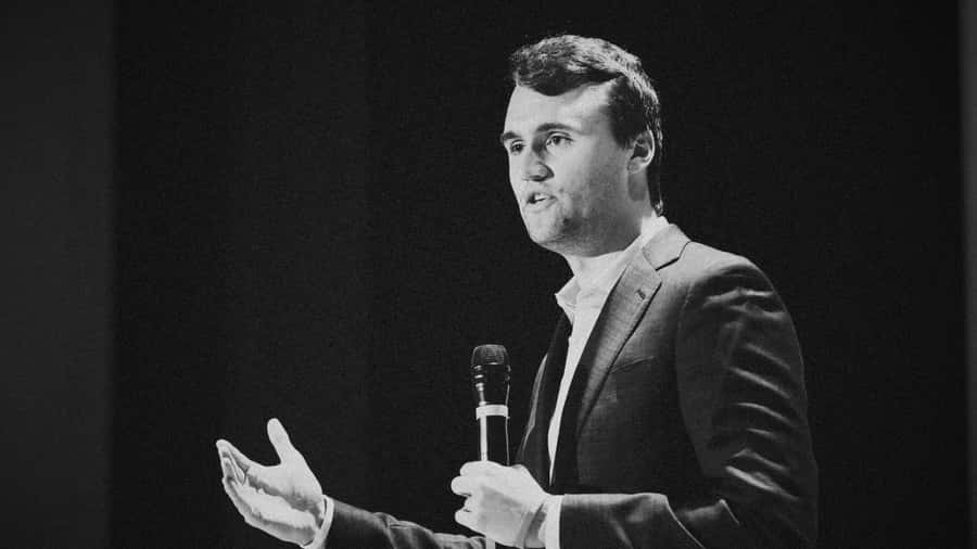 Charlie Kirk Speaking Engagement Wallpaper