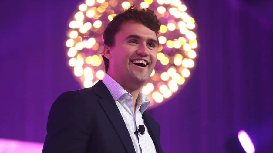 Charlie Kirk Speaking Event Wallpaper