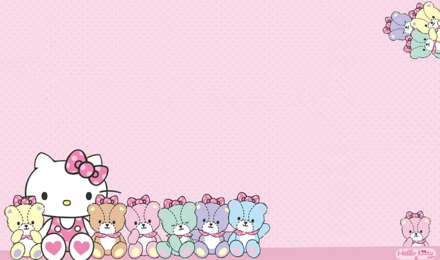 Charming Hello Kitty Laptop Background Wallpaper