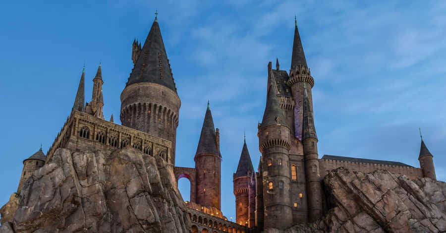 Charming Hogsmeade Village At Twilight Wallpaper