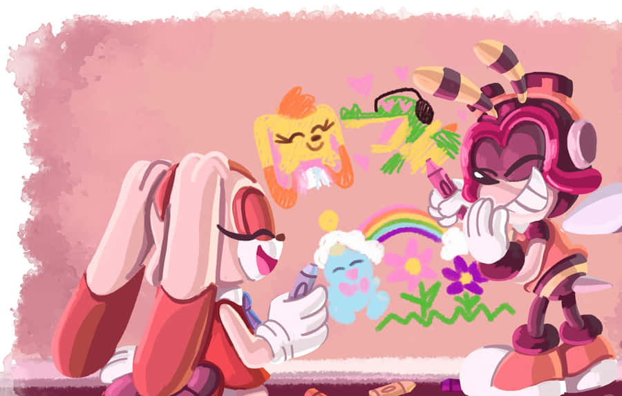 Charmy Bee, The Energetic Flying Detective Of Team Chaotix Wallpaper