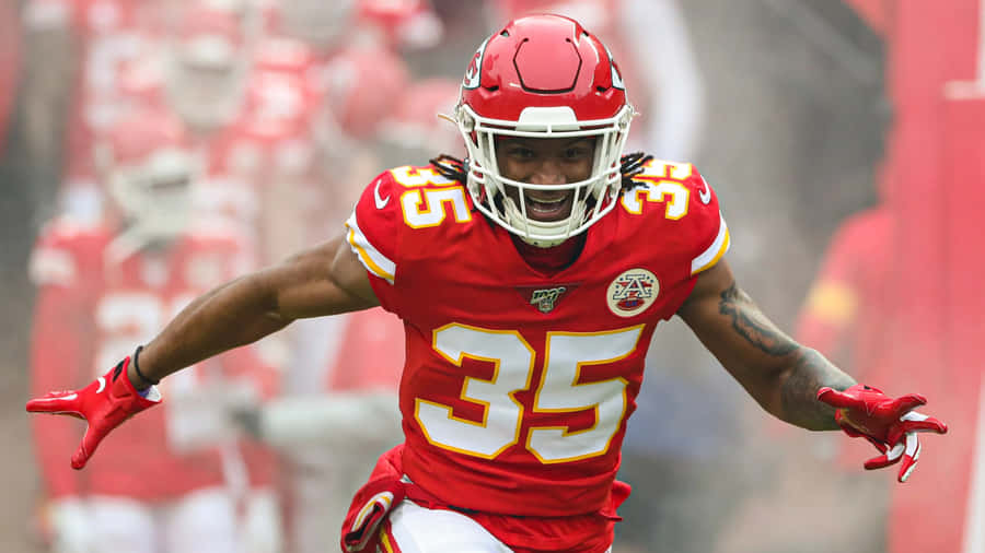 Charvarius Ward Kansas City Chiefs Action Shot Wallpaper