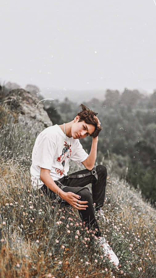 Chase Hudson Having A Good Time Wallpaper