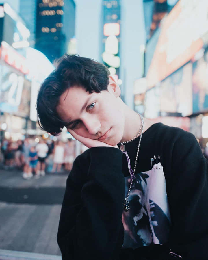 Chase Hudson Times Square Photoshoot Wallpaper