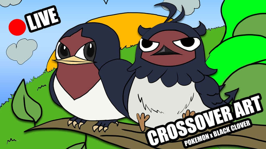 Chatot Crossover Art Wallpaper
