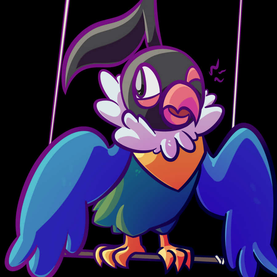 Chatot In Bird Swing Wallpaper