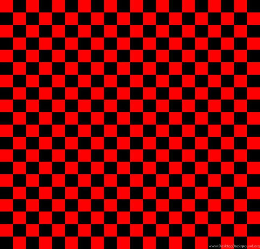 Checkered And Red - A Classic Look Wallpaper