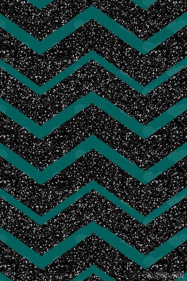 Chevron Sparkle Dark Teal Iphone Wallpaper