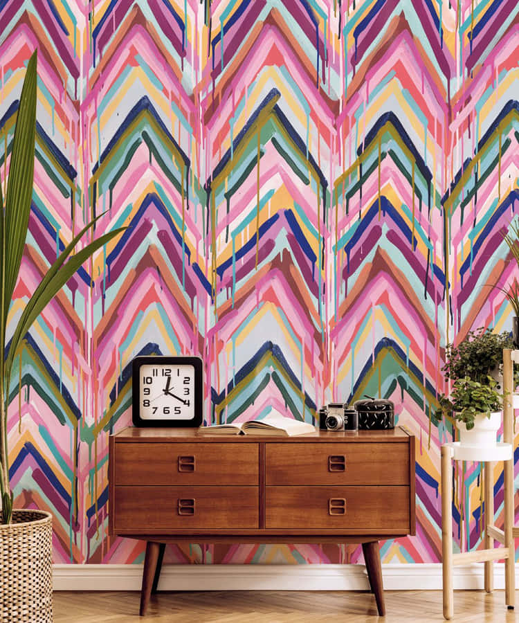 Chevron Wall Contemporary Wallpaper