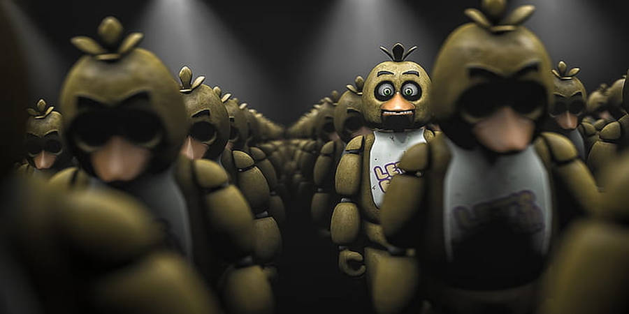 Chica Fnaf Menacing Stare Wallpaper