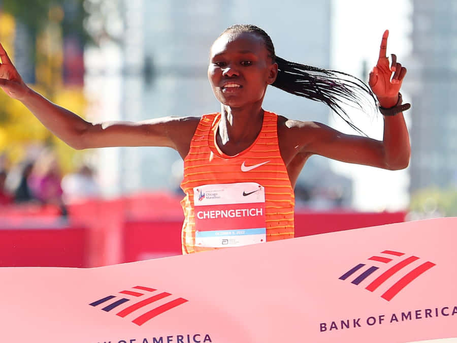 Chicago Marathon Victory Celebration Wallpaper