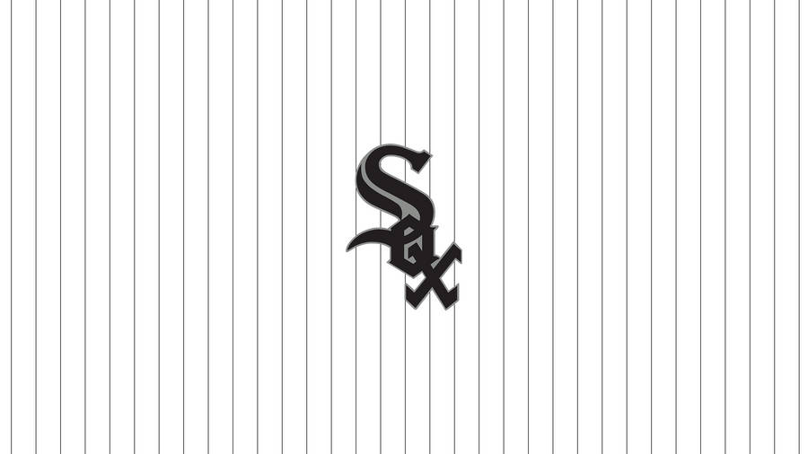 Chicago White Sox Vertical Lines Pattern Wallpaper