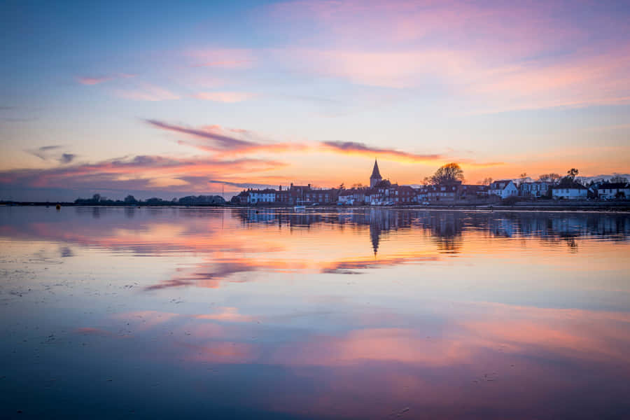 Chichester Waterfront Sunset Wallpaper