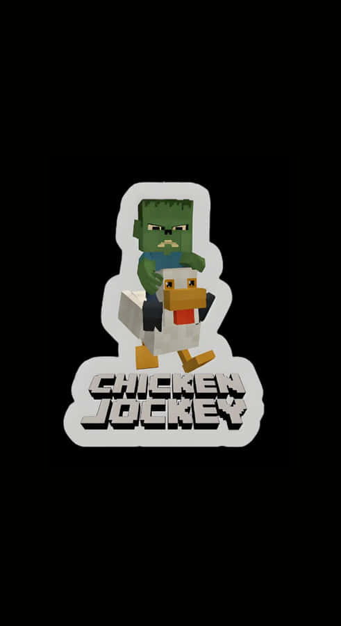 Chicken Jockey Minecraft Mob Wallpaper