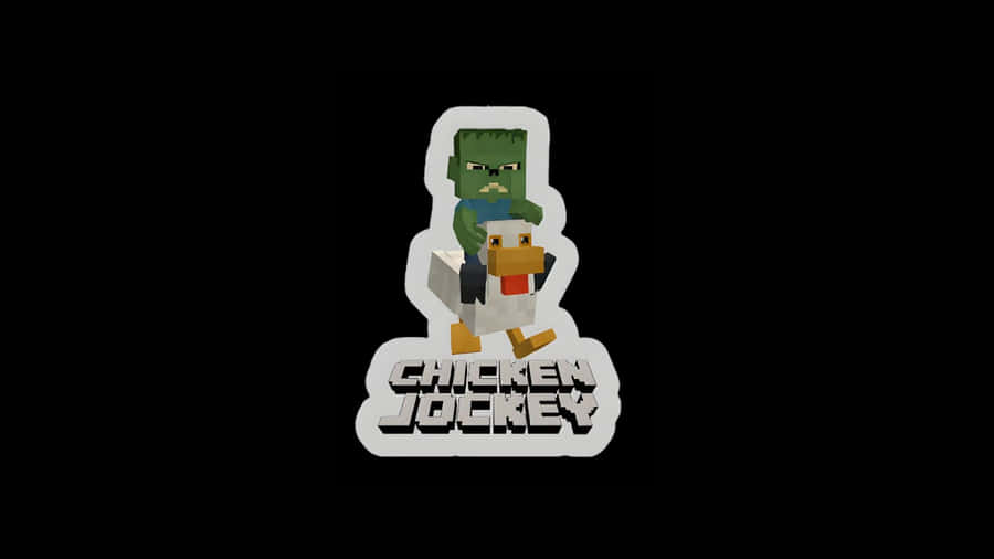 Chicken Jockey Minecraft Mob Wallpaper