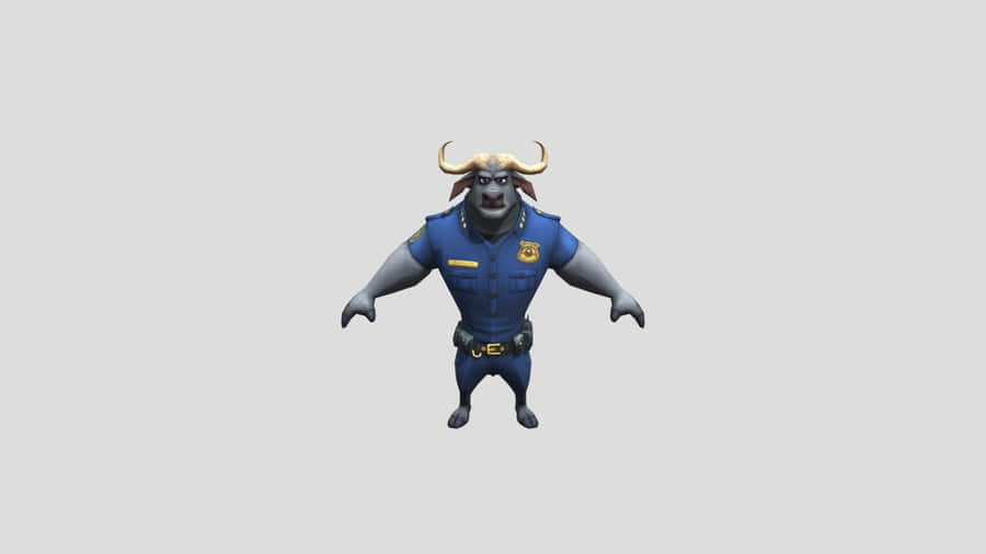 Chief Bogo Character Model Wallpaper