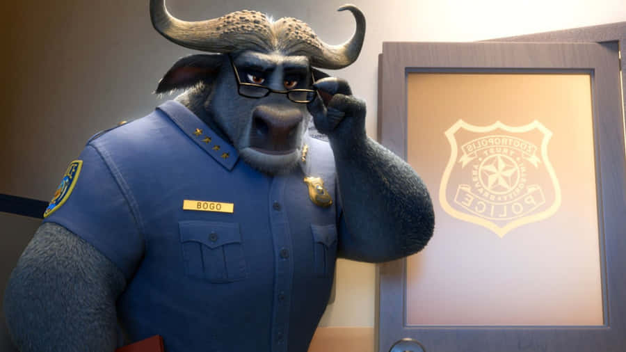Chief Bogo In Police Uniform Wallpaper