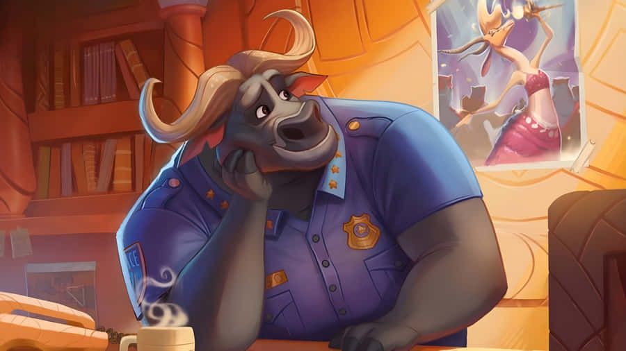 Chief Bogo Thoughtful Moment Wallpaper