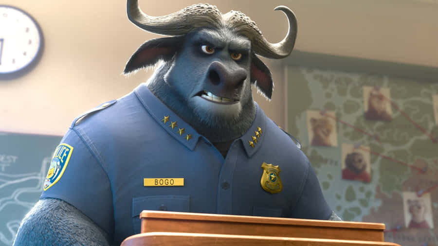 Chief Bogo Zootopia Police Wallpaper