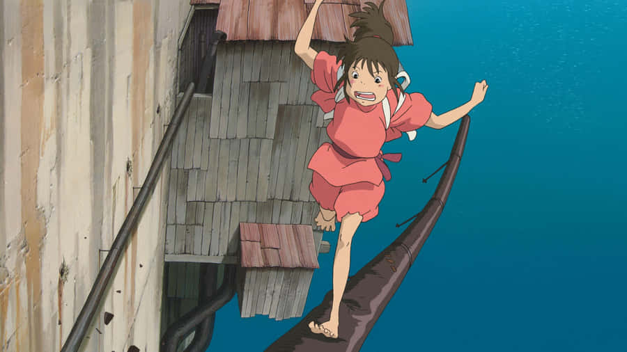 Chihiro Balancingon Edge Wallpaper