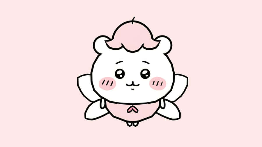 Chiikawa Angel Character Wallpaper