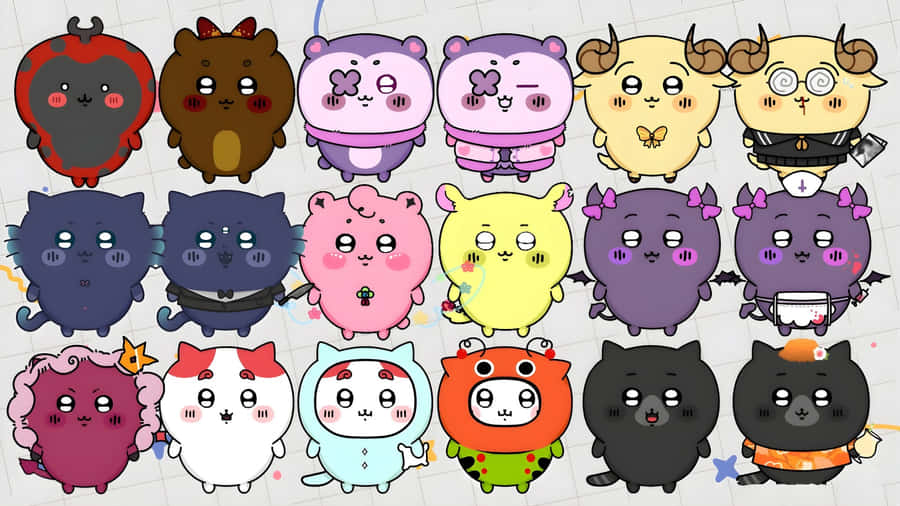 Chiikawa Character Collection Wallpaper