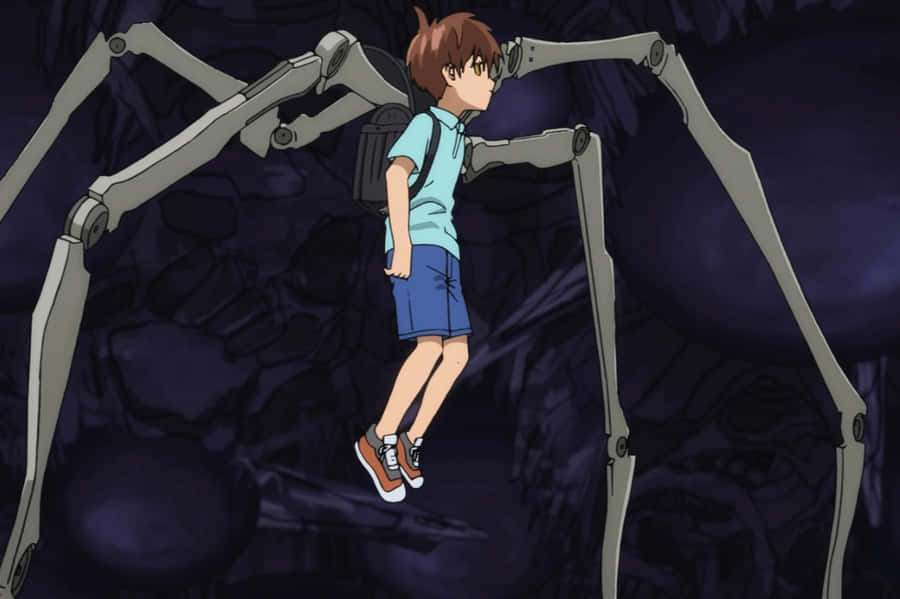 Child Emperor Mechanical Arm Assistance Wallpaper