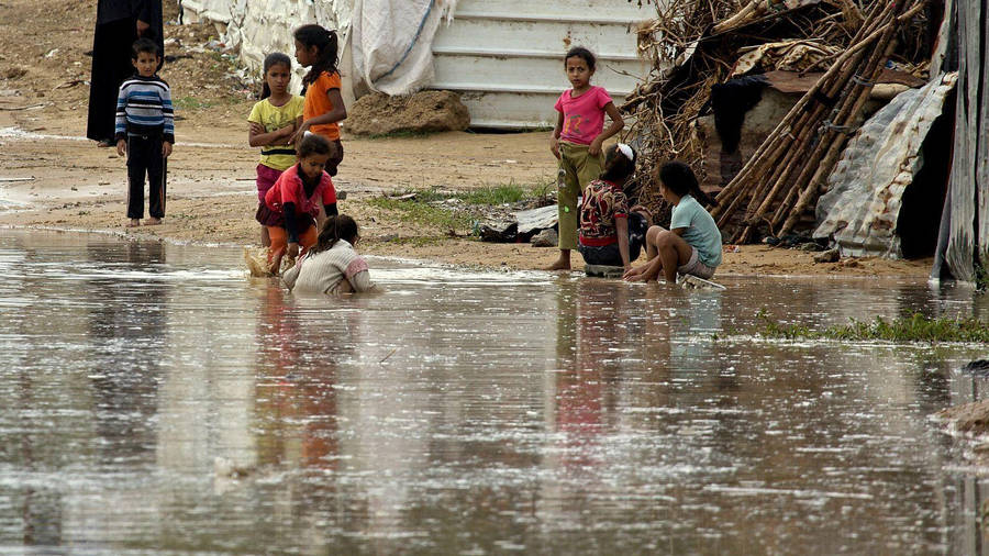 Children At Palestine Wallpaper