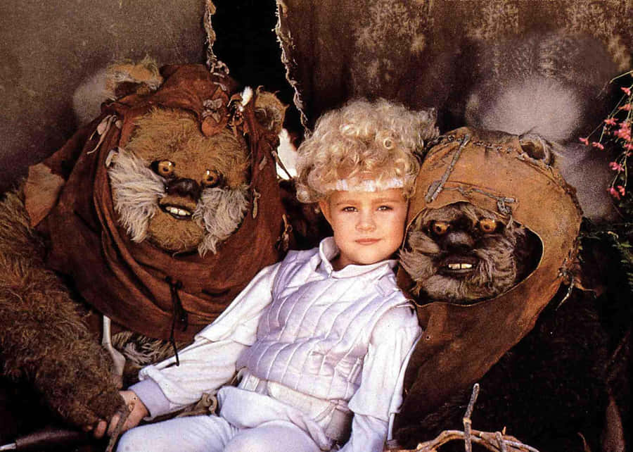 Childwith Ewoks Star Wars Wallpaper